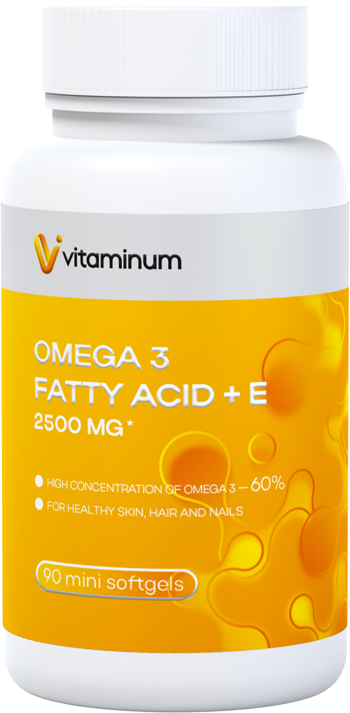  Vitaminum ОМЕГА 3 60% + витамин Е (2500 MG*) 90 капсул 700 мг   в Шебекине